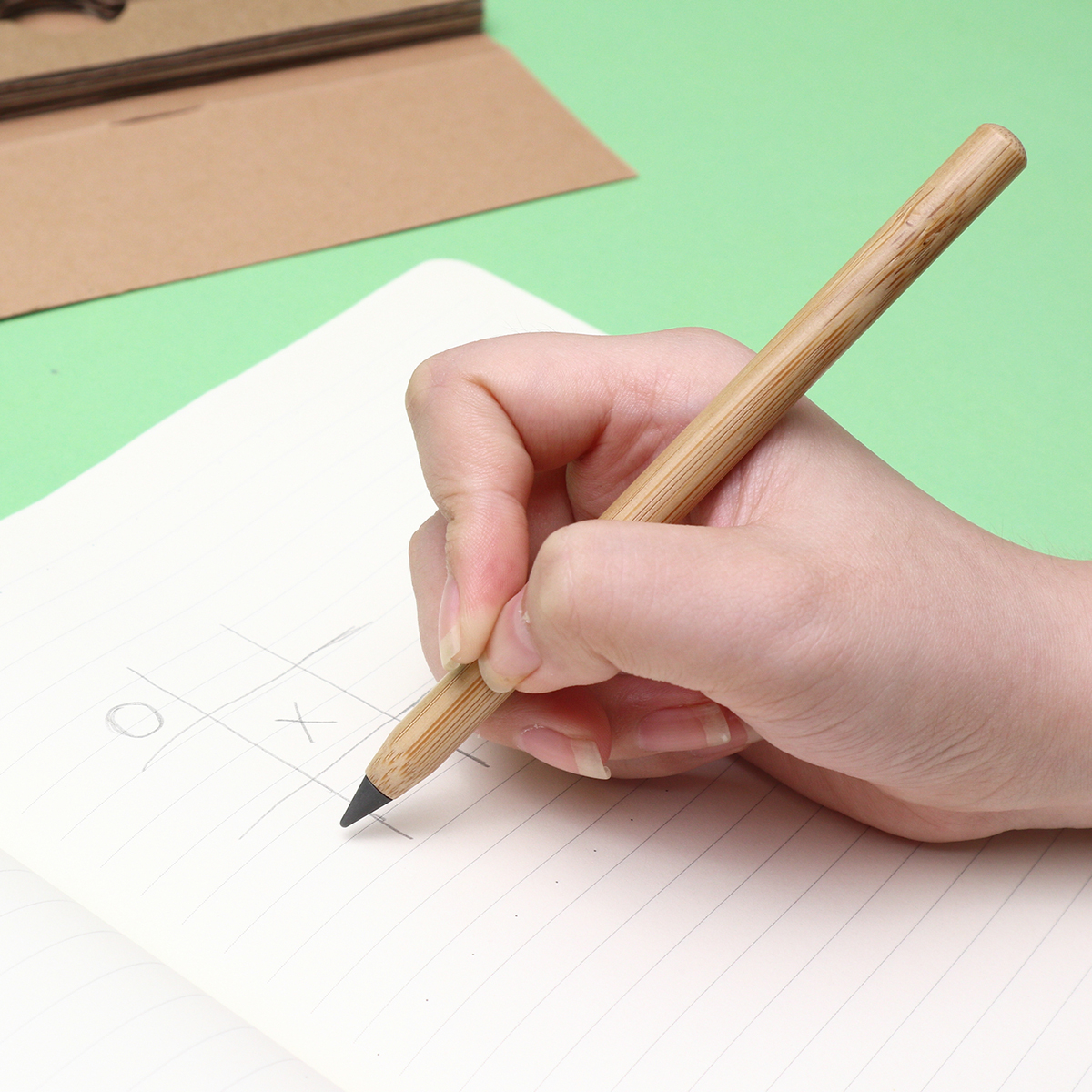 R02320.13 - Wieczny długopis/ołówek w etui Kony, beżowy