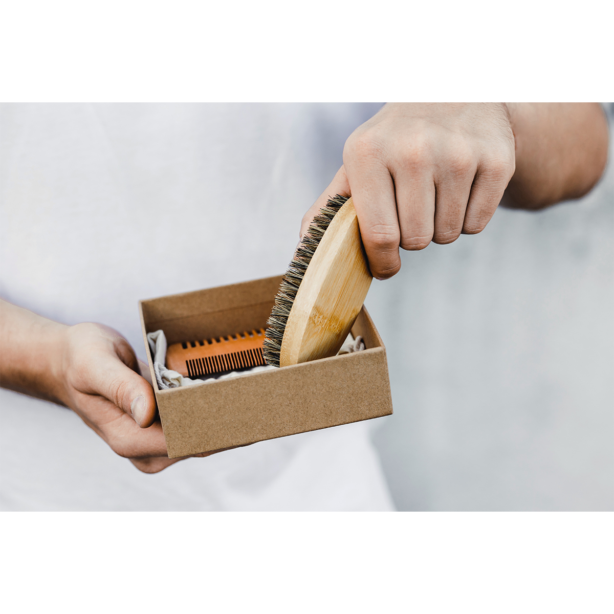 R07975.10 - Macho zestaw do pielęgnacji, brązowy