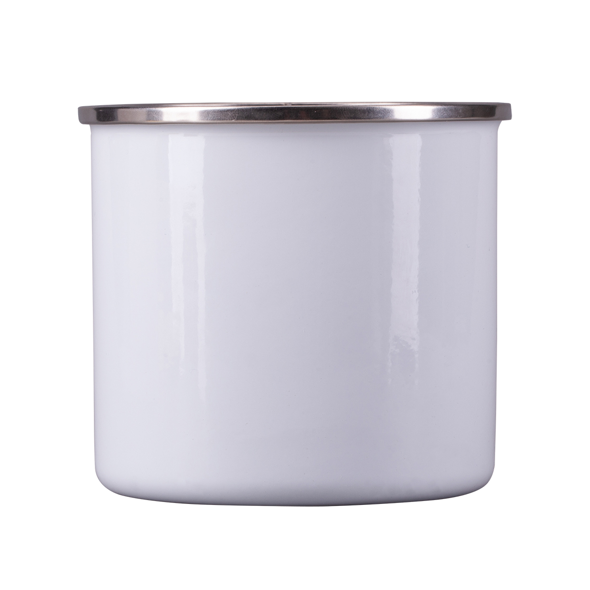 R08230.06 - Kubek emaliowany Oldie 500 ml, biały