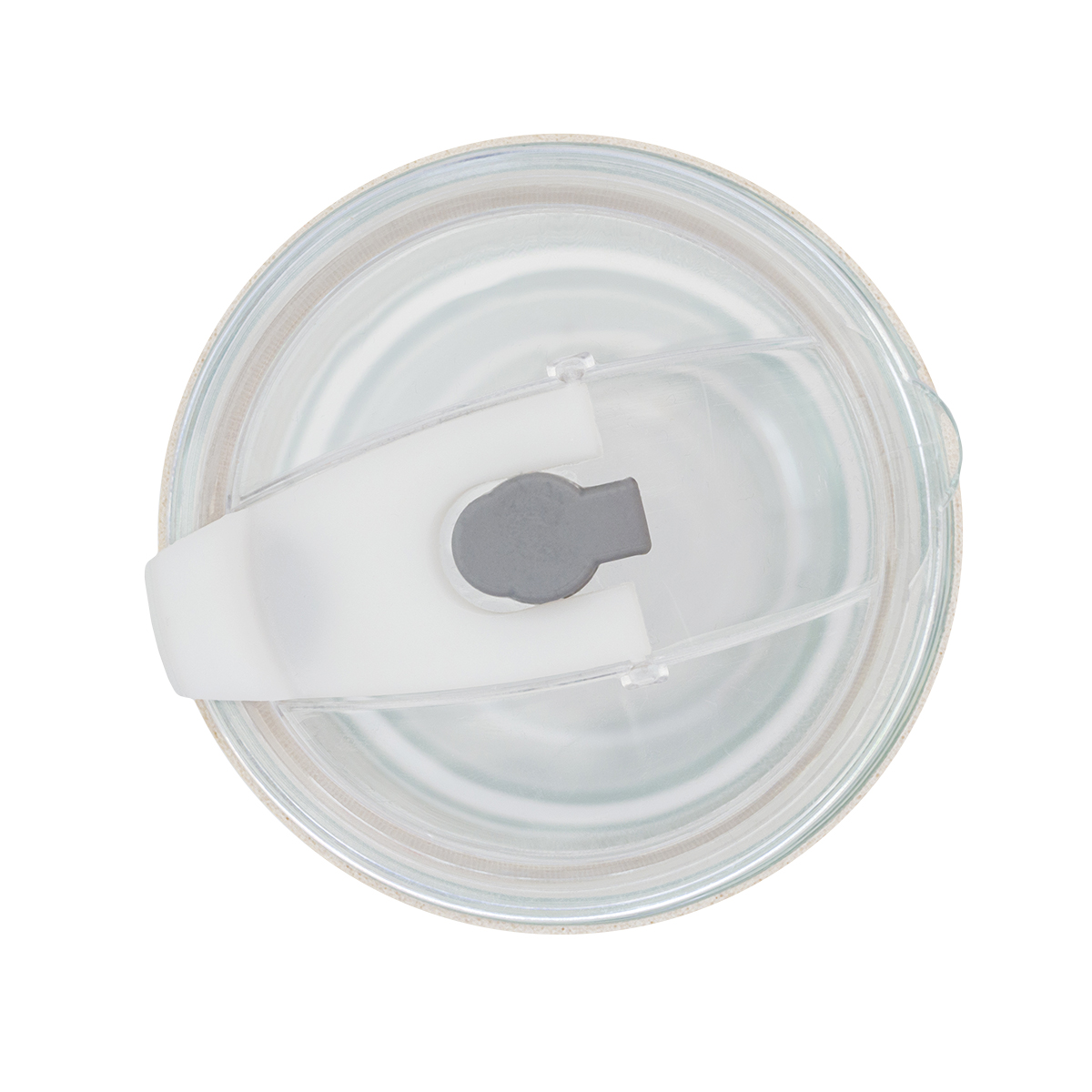 R08233.13 - Kubek szklany Vigo 350 ml, beżowy/transparentny