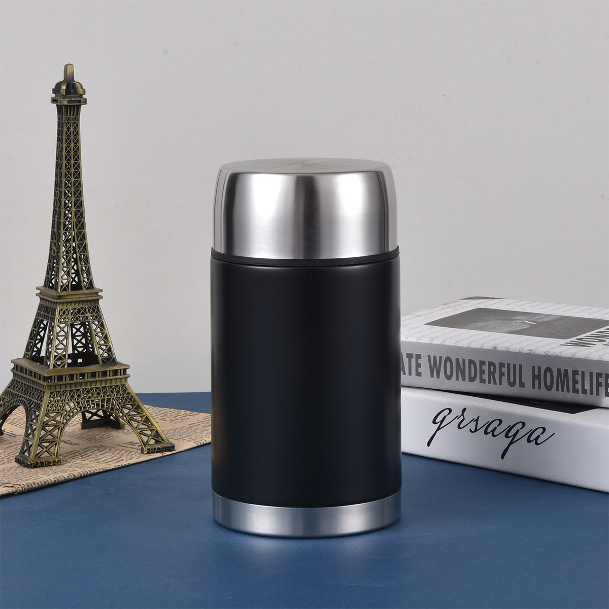 R08245.02 - Pojemnik próżniowy 1000 ml Bigger, czarny