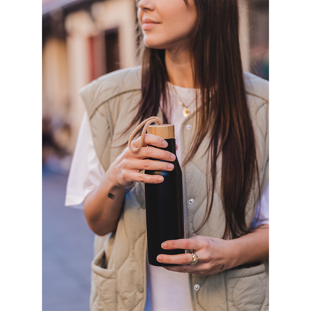 R08256.02 - Butelka termiczna Lavotto 500 ml, czarny