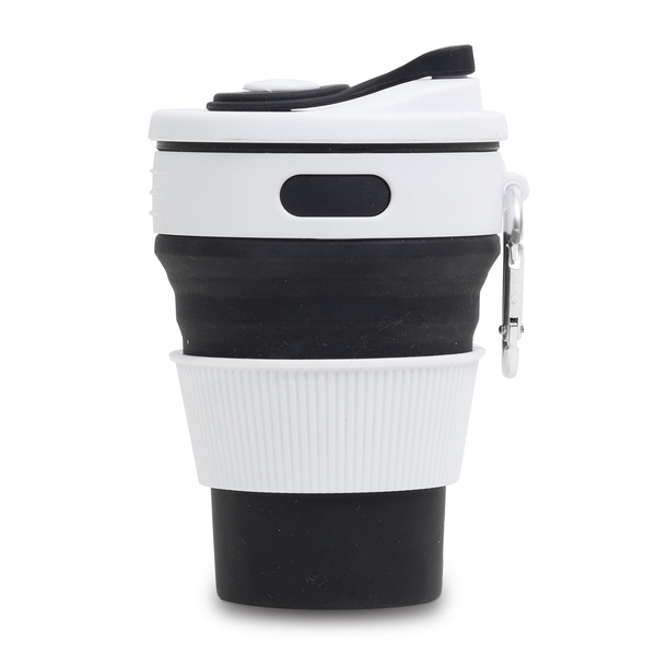 R08258.02 - Kubek silikonowy Flexi 350 ml, czarny 