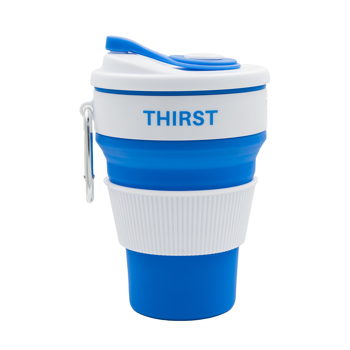 R08258.04 - Kubek silikonowy Flexi 350 ml, niebieski