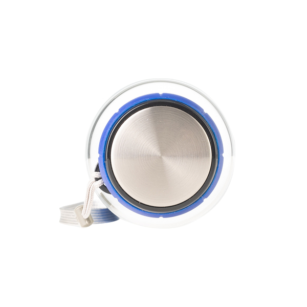 R08262.04 - Szklana butelka Marane 550 ml, niebieski