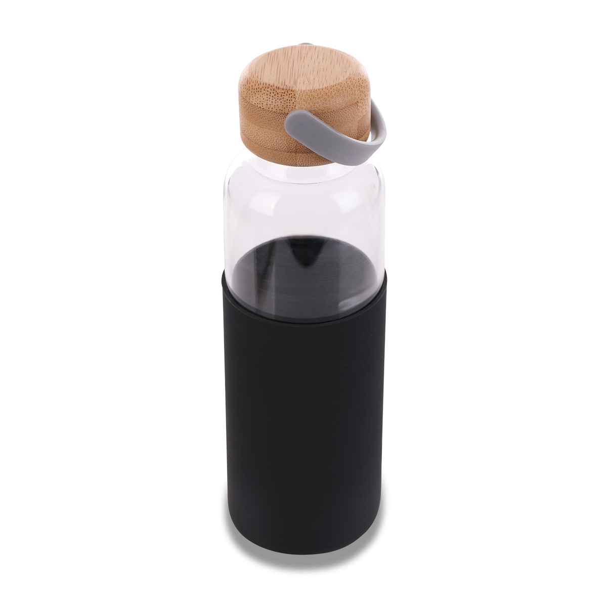 R08272.02 - Szklana butelka Refresh 560 ml, czarny