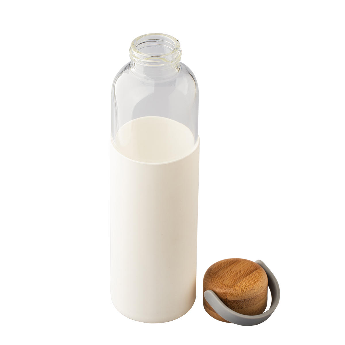 R08272.06 - Szklana butelka Refresh 560 ml, biały