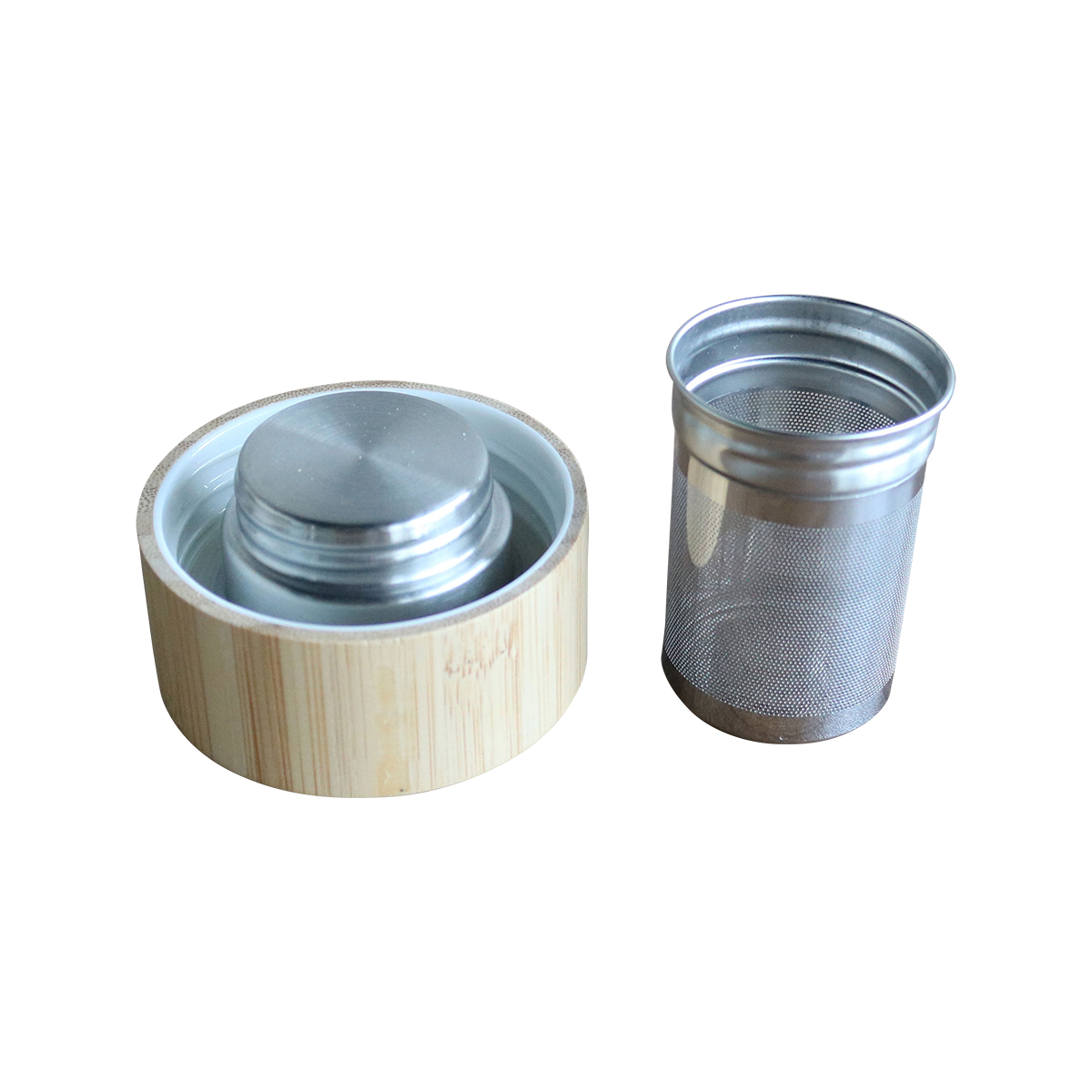 R08273.42 - Szklana butelka z zaparzaczem herbaty Gourmet 600 ml, granatowy