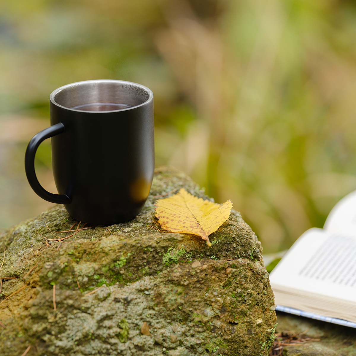 R08311.02 - Kubek stalowy Night Goody 350 ml, czarny