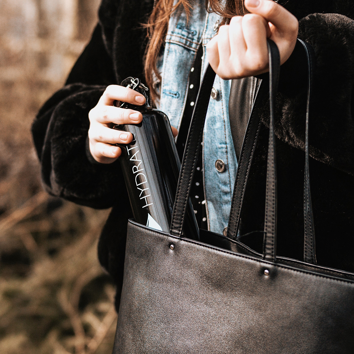 R08417.02.O - Bidon aluminiowy Easy Tripper 800 ml, czarny