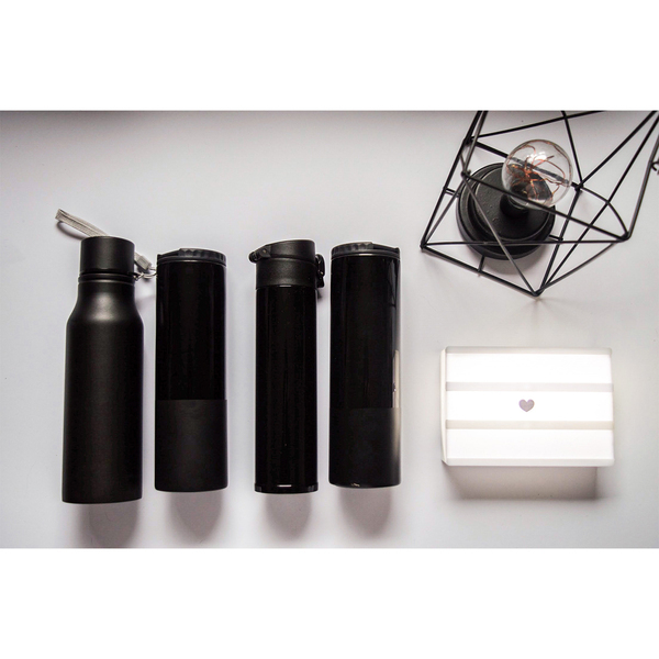 R08418.02.A - Bidon stalowy Fun Tripping 700 ml, czarny