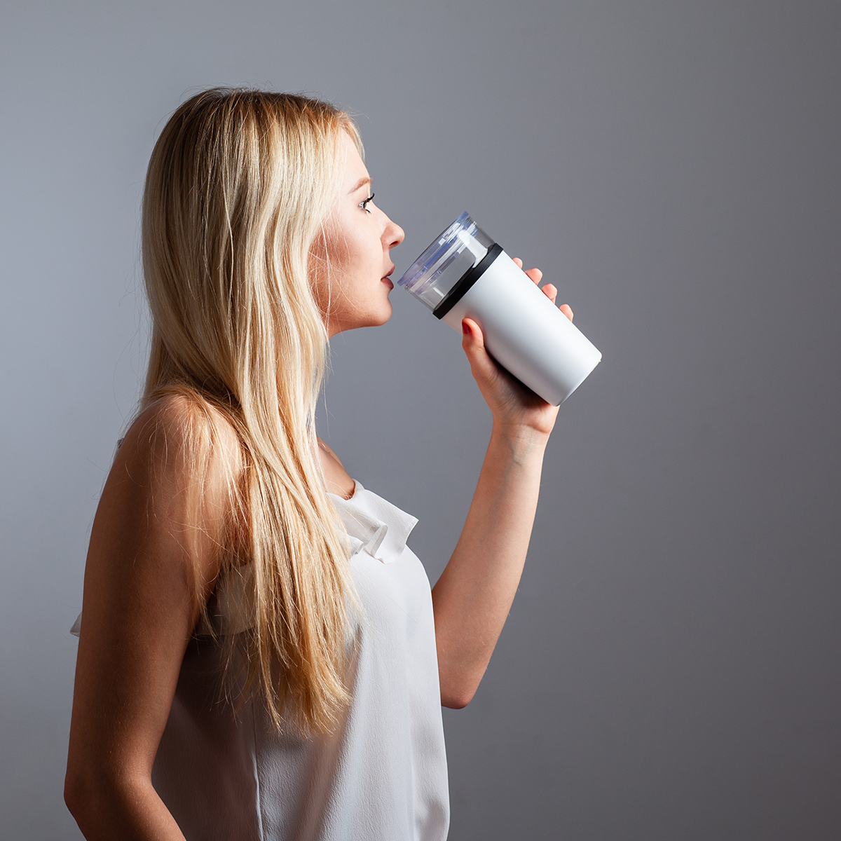 R08431.06 - Kubek szklany Alpena 400 ml, biały