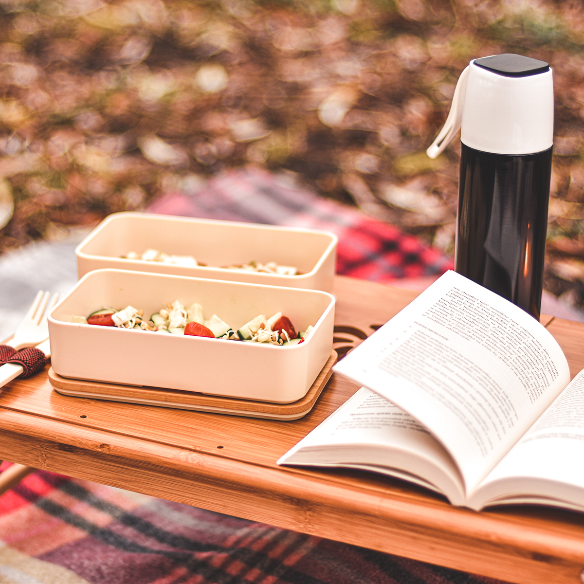 R08439.13 - Machico lunch box podwójny, beżowy