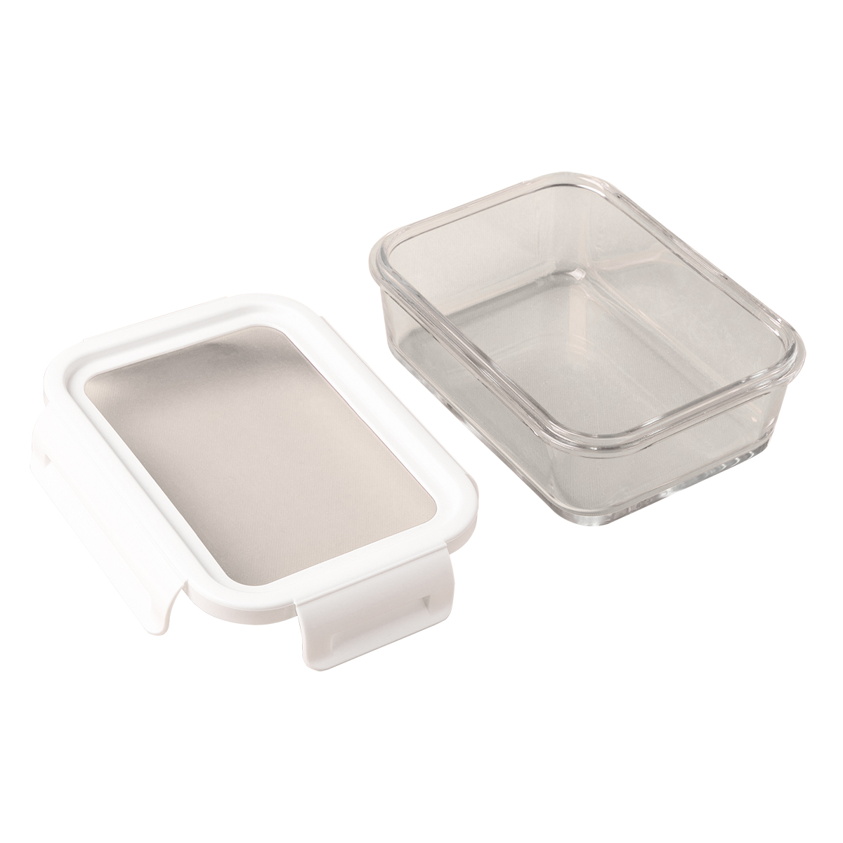 R08442.00 - Lunch box Delect 900 ml, biały/transparentny