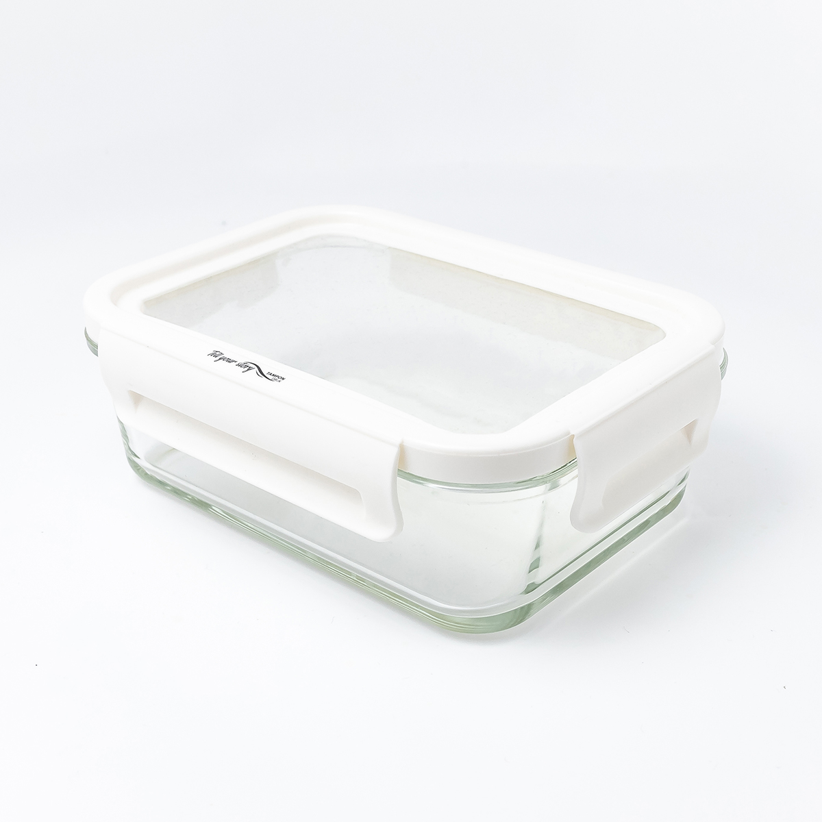 R08442.00 - Lunch box Delect 900 ml, biały/transparentny