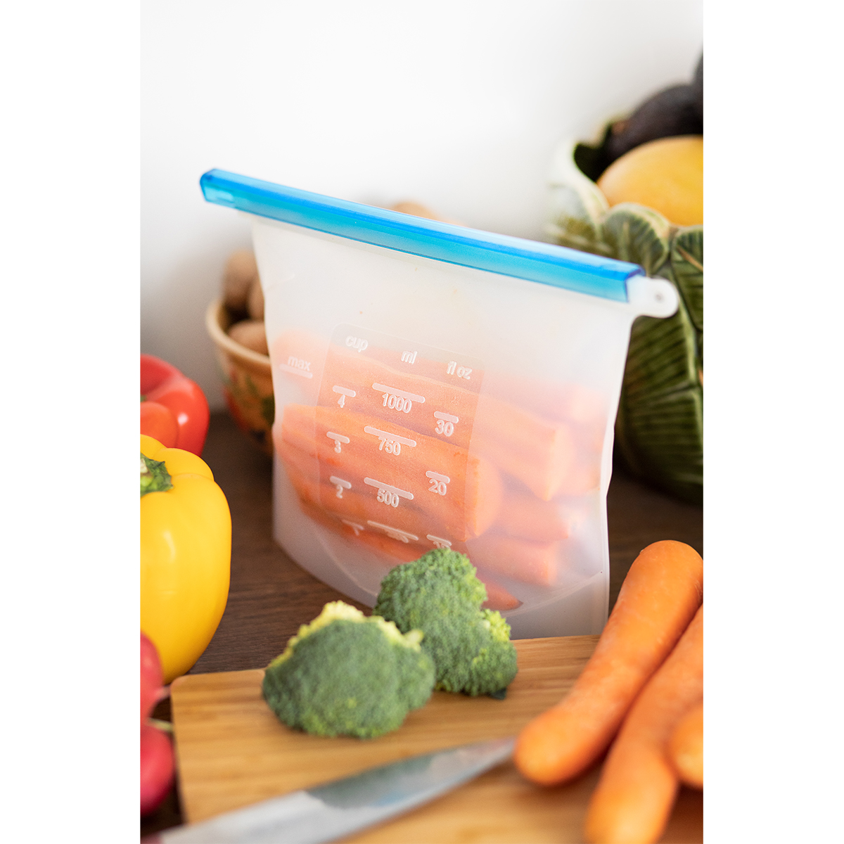 R08473.04 - Torebka silikonowa Silicfresh, niebieski