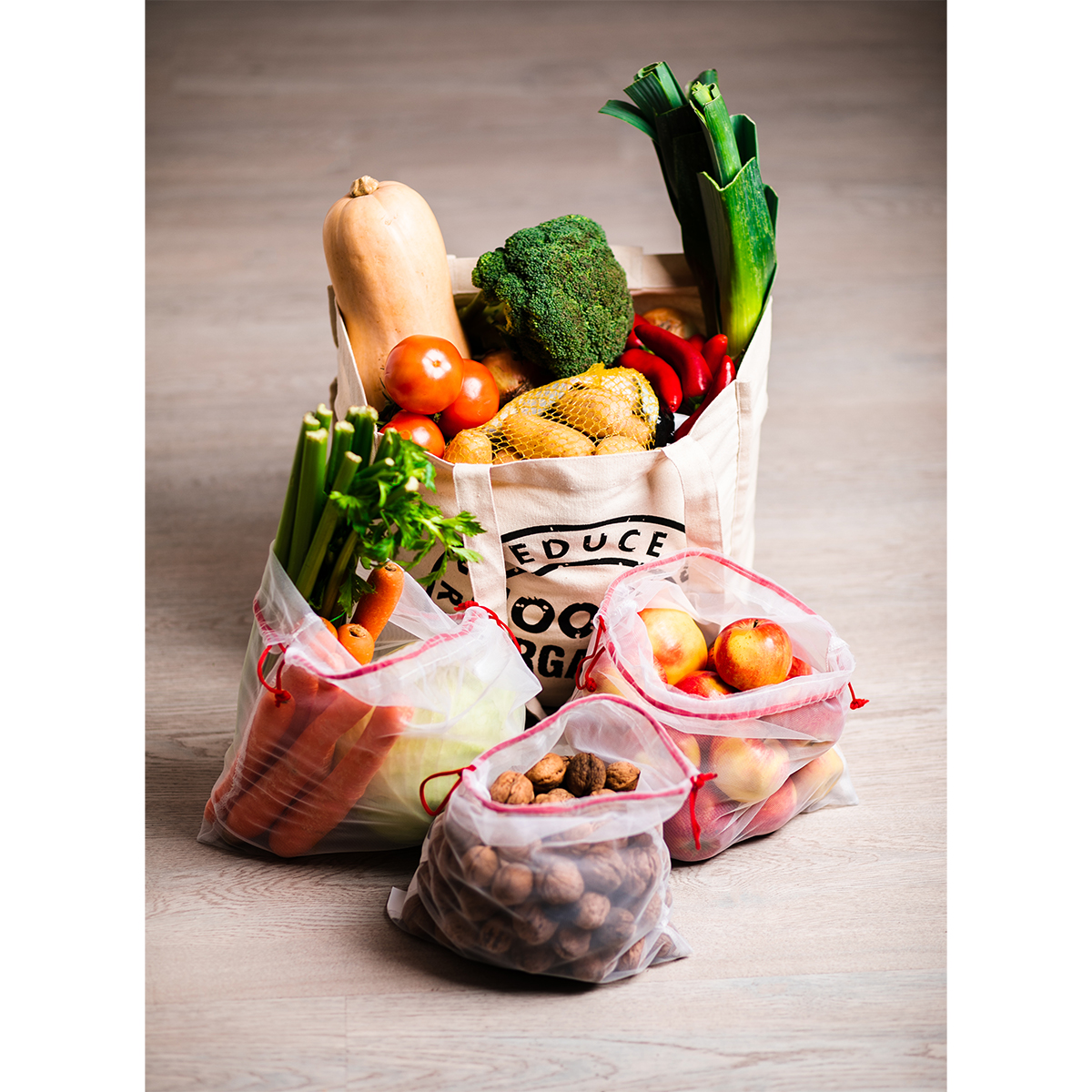 R08474.06 - Zestaw woreczków Shopping Friend, biały