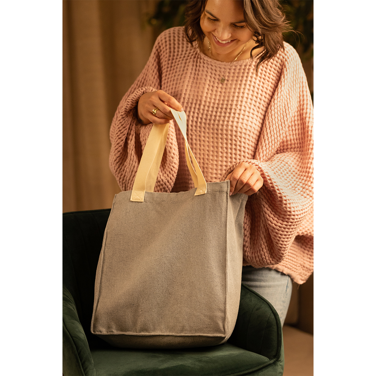 R08482.21 - Torba z bawełny 340 g/m2 Lisburn, szary