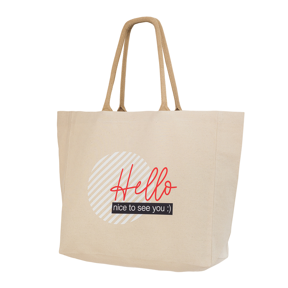 R08550.13 - Torba bawełniana XXL Raya, beżowy