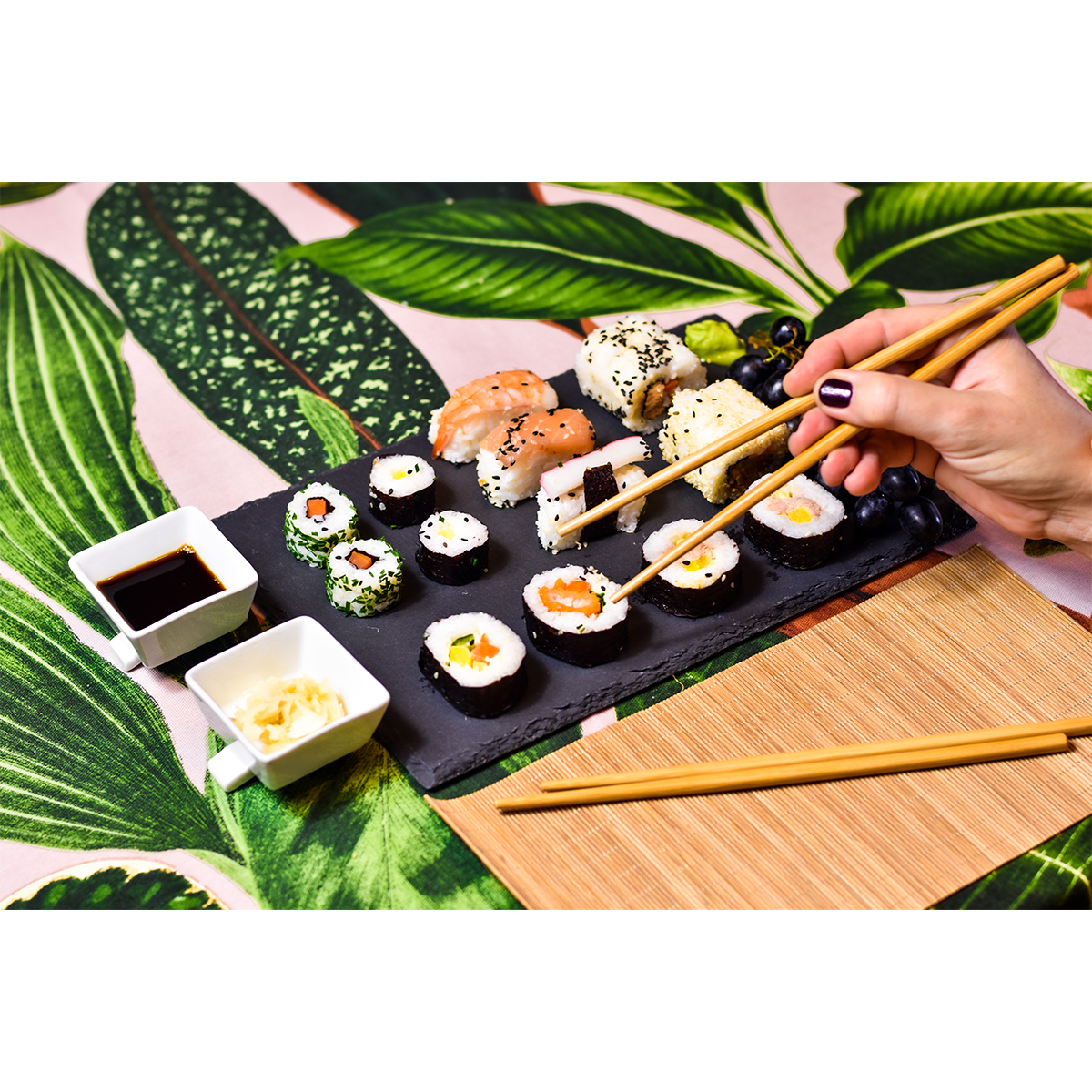 R17142.02 - Zestaw do sushi Temaki, czarny