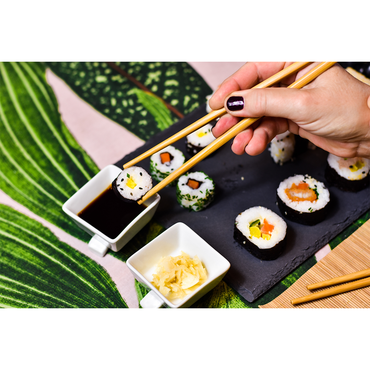 R17142.02 - Zestaw do sushi Temaki, czarny