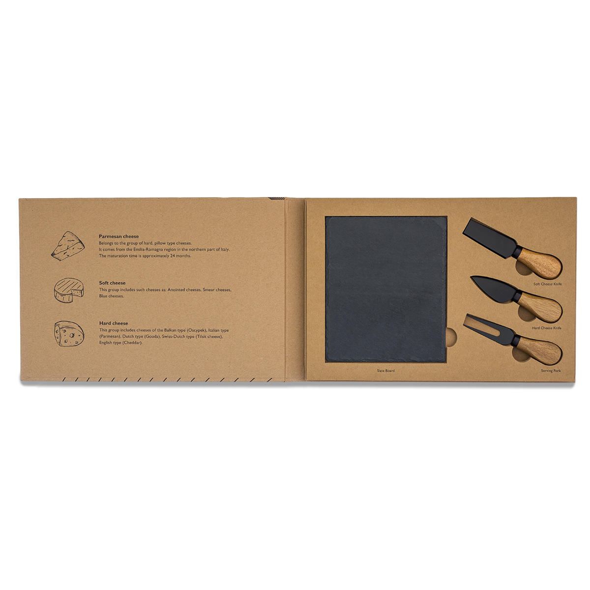 R17163.13.O - Zestaw do serwowania serów Queso, beżowy