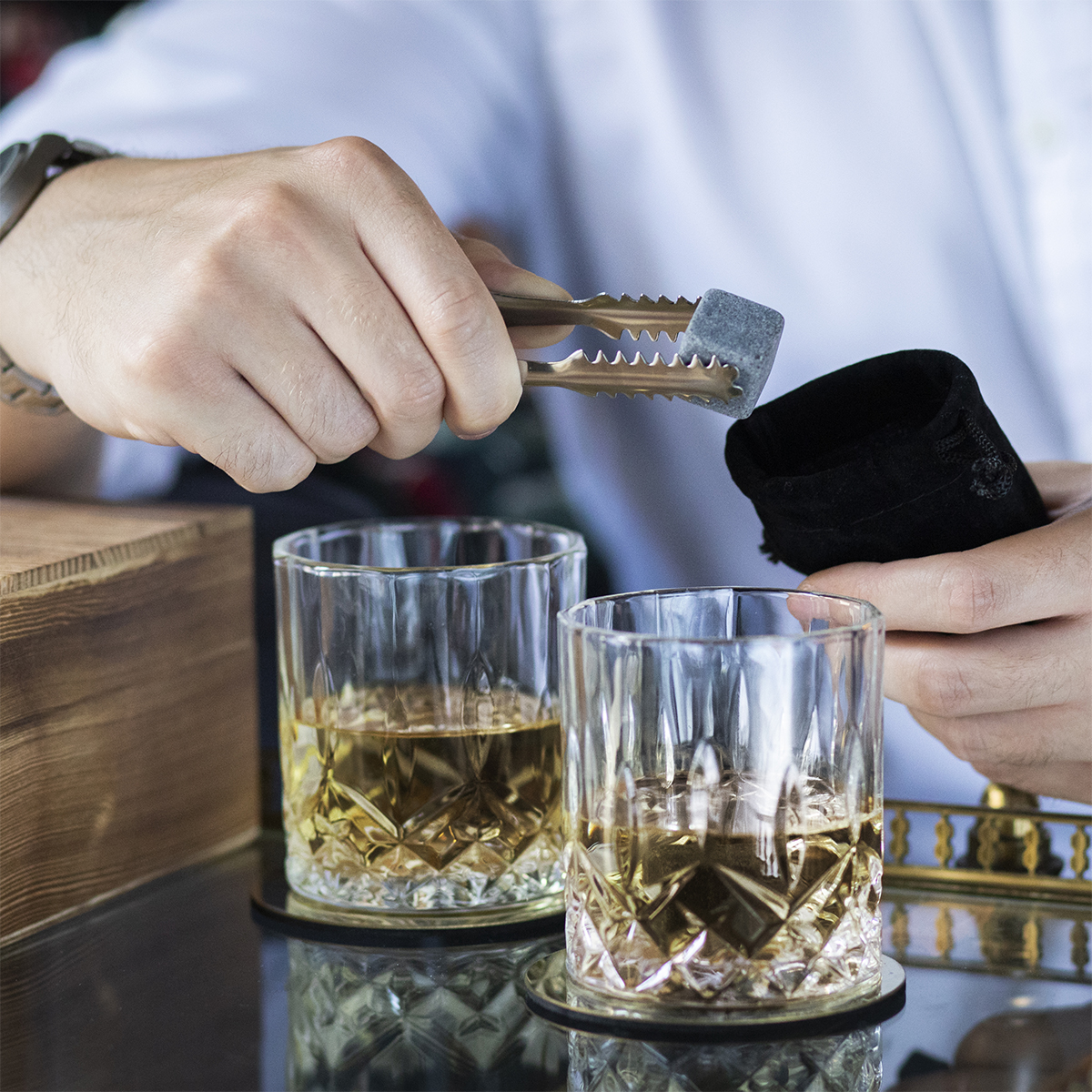 R22549.10 - Zestaw do whisky Adare, brązowy