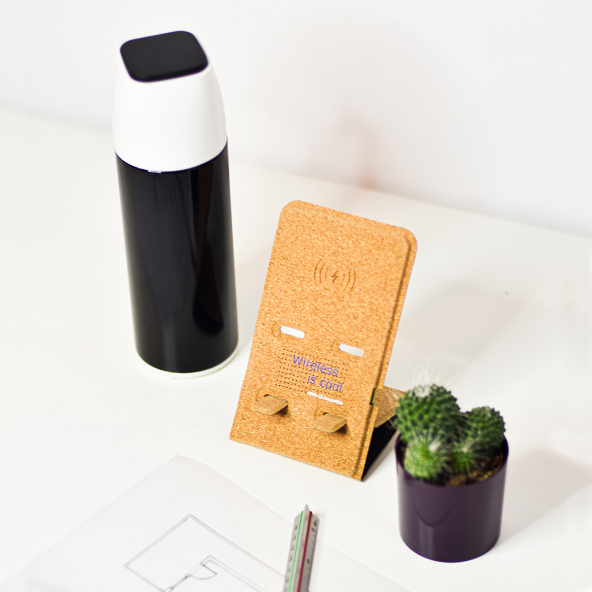 R50164.13 - Indukcyjna ładowarka z korka Cargador, beżowy