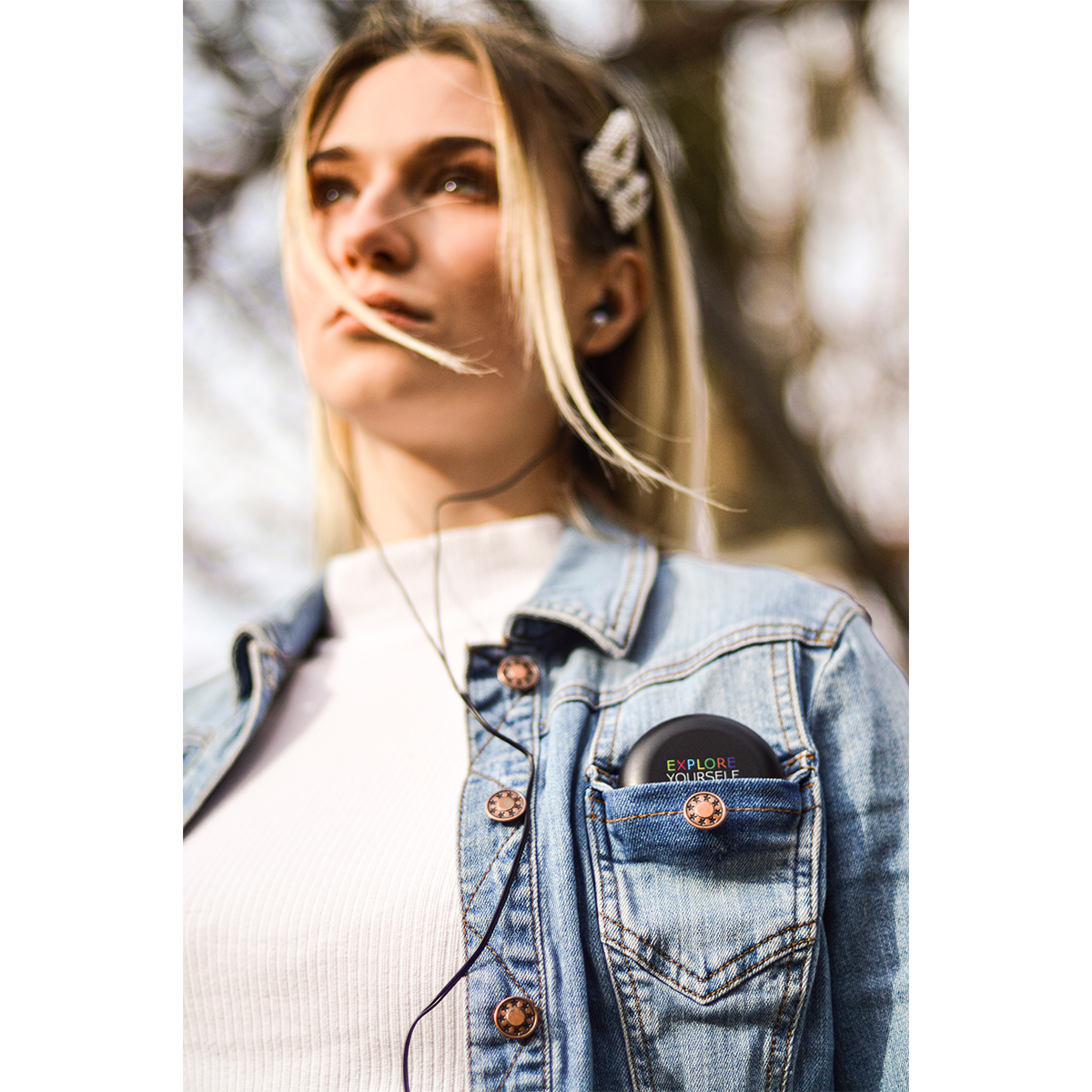 R50198.21 - Słuchawki w etui Enlive, szary