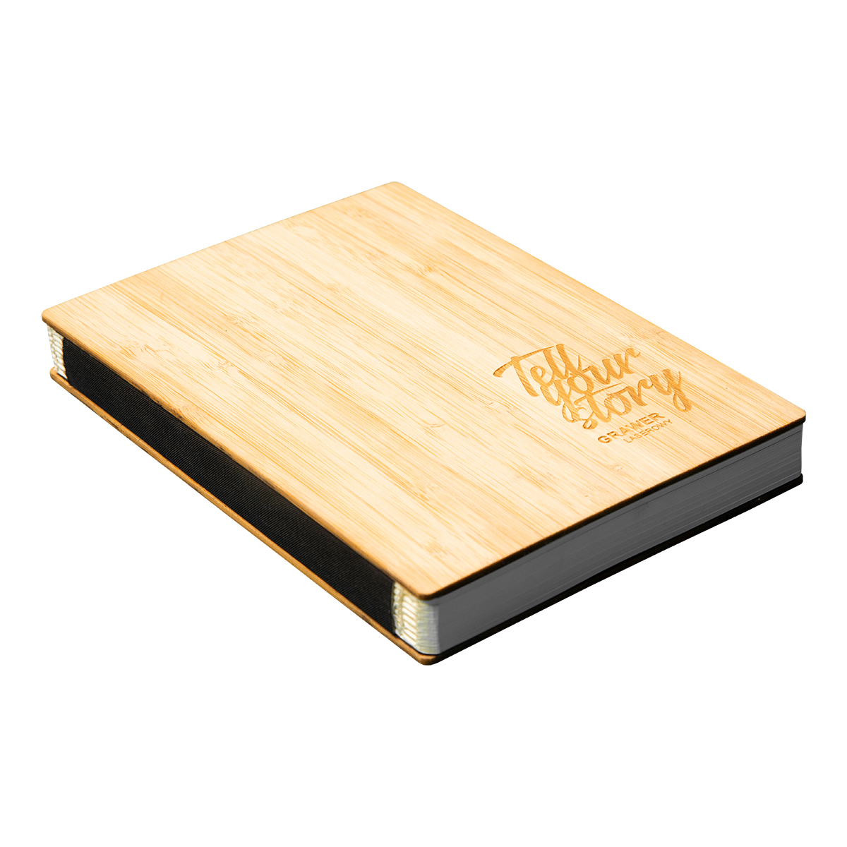 R64251.10 - Zestaw bambusowy z notesem Lorca, brązowy