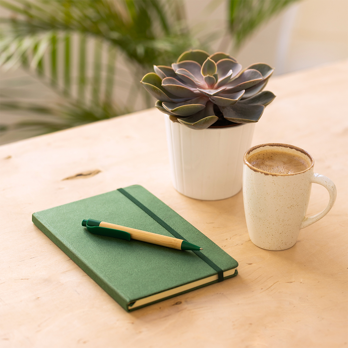 R64258.05 - Zestaw upominkowy notes z długopisem Forest, zielony