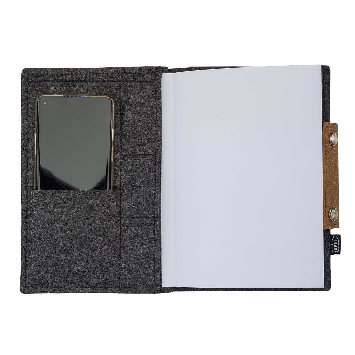 R64264.21 - Organizer w okładce filcowej Iga, szary