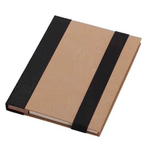 R73661.02 - Notes memo 100x180/70k linia Kraft Paper, czarny/beżowy