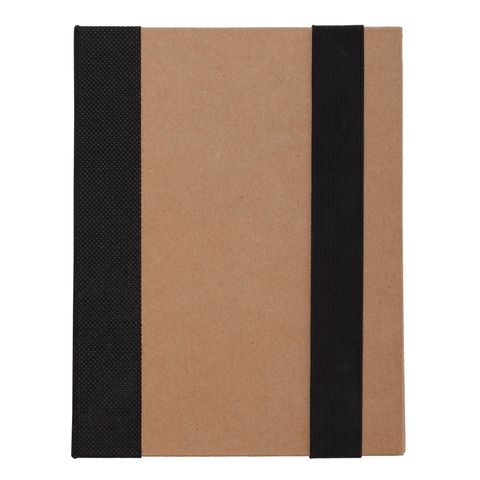 R73661.02 - Notes memo 100x180/70k linia Kraft Paper, czarny/beżowy