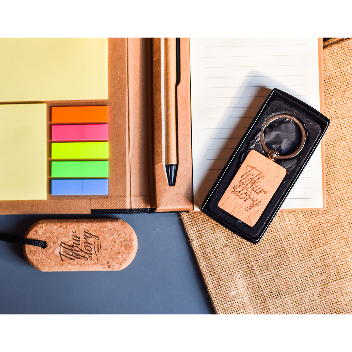 R73661.02 - Notes memo 100x180/70k linia Kraft Paper, czarny/beżowy