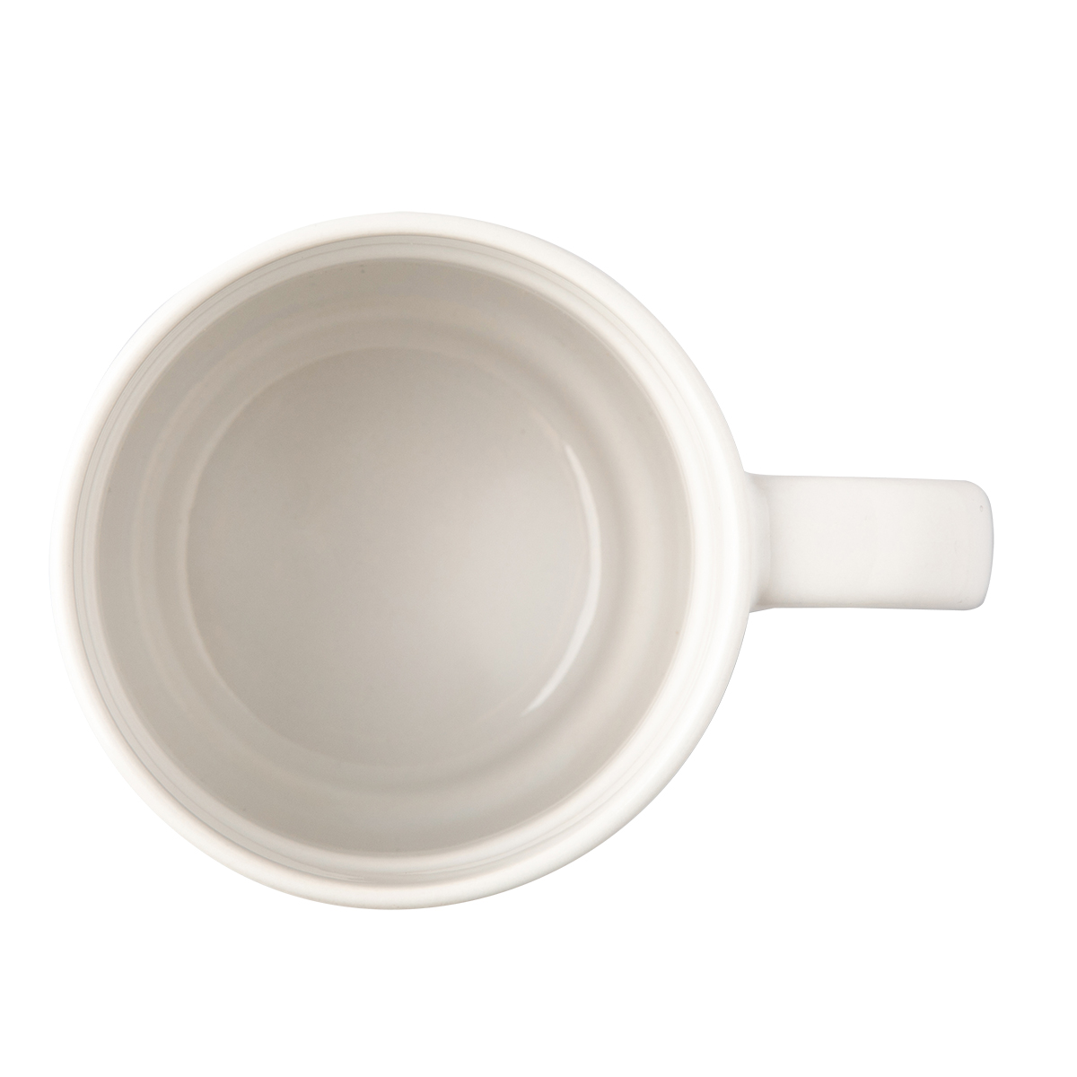 R85309.06.O - Kubek ceramiczny z bambusową przykrywką Giulia, biały