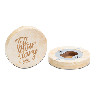 R17549 - Otwieracz do butelek z magnesem, beżowy - druga jakość